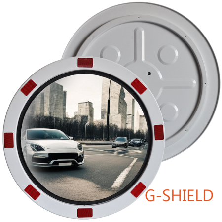 Наружное обзорное круглое зеркало Steel Crafts G-SHIELD D-600 из нержавеющей стали